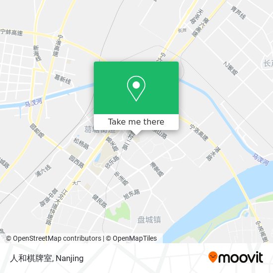 人和棋牌室 map
