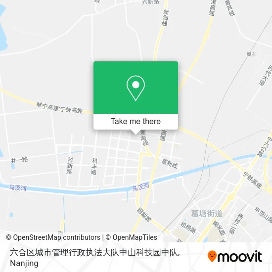 六合区城市管理行政执法大队中山科技园中队 map