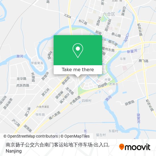 南京扬子公交六合南门客运站地下停车场-出入口 map