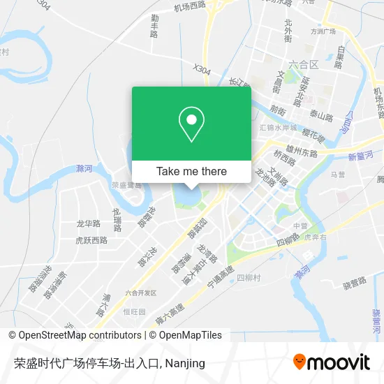荣盛时代广场停车场-出入口 map