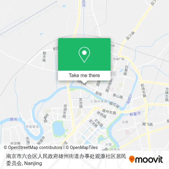 南京市六合区人民政府雄州街道办事处观滁社区居民委员会 map