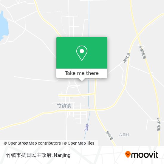 竹镇市抗日民主政府 map