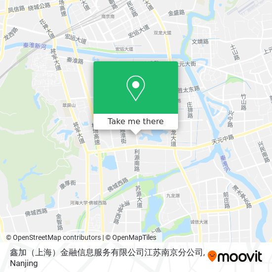 鑫加（上海）金融信息服务有限公司江苏南京分公司 map
