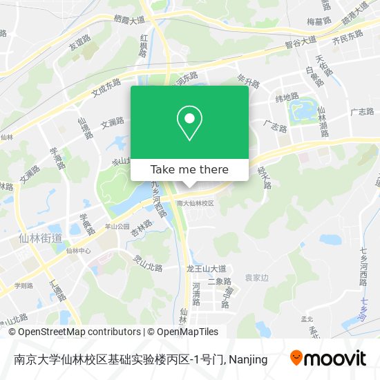南京大学仙林校区基础实验楼丙区-1号门 map