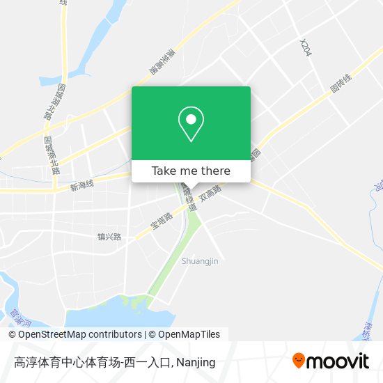 高淳体育中心体育场-西一入口 map