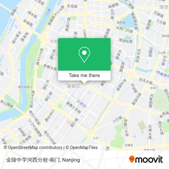 金陵中学河西分校-南门 map