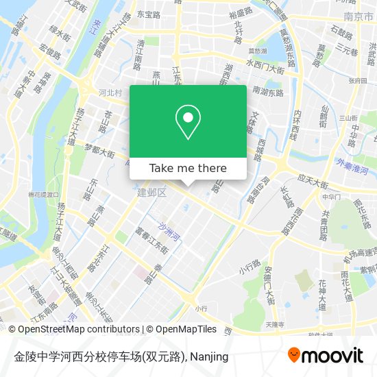 金陵中学河西分校停车场(双元路) map