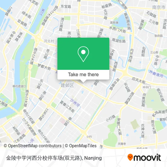 金陵中学河西分校停车场(双元路) map
