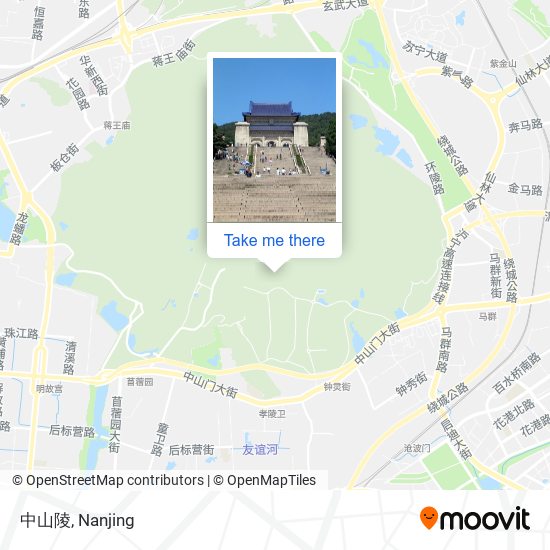 中山陵 map