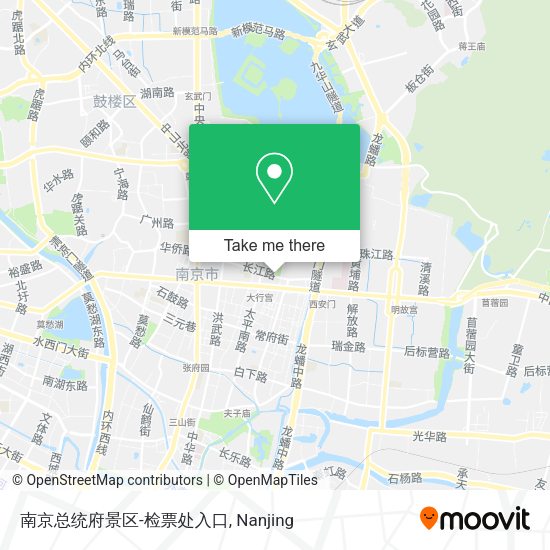 南京总统府景区-检票处入口 map