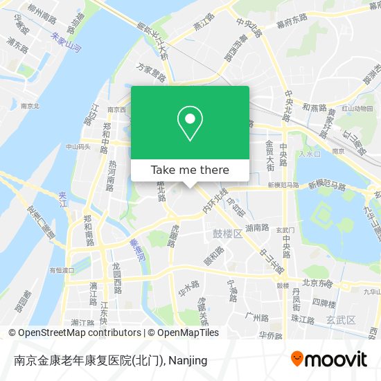 南京金康老年康复医院(北门) map