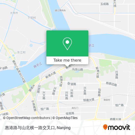 惠港路与山北横一路交叉口 map