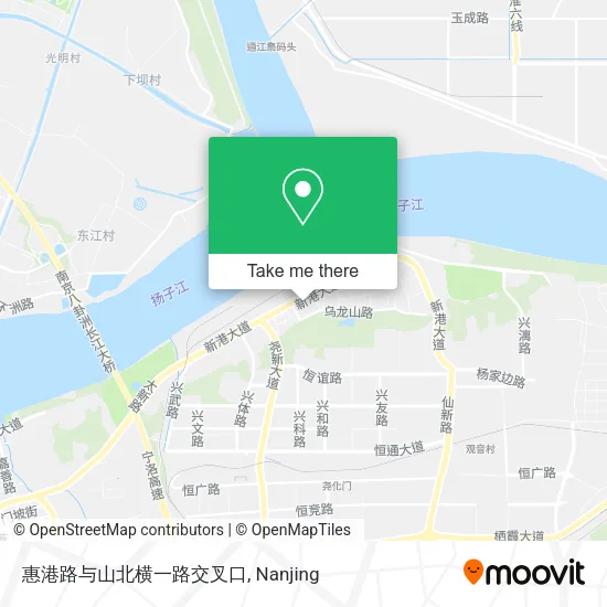 惠港路与山北横一路交叉口 map