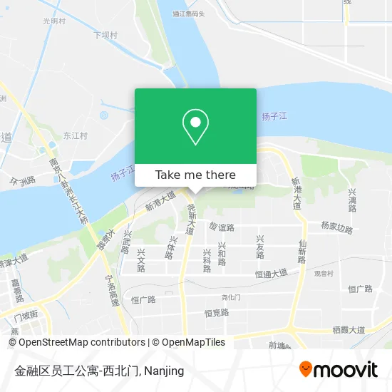 金融区员工公寓-西北门 map
