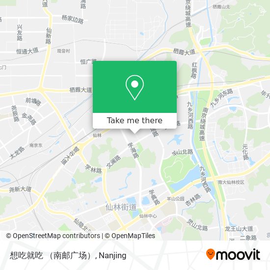 想吃就吃 （南邮广场） map