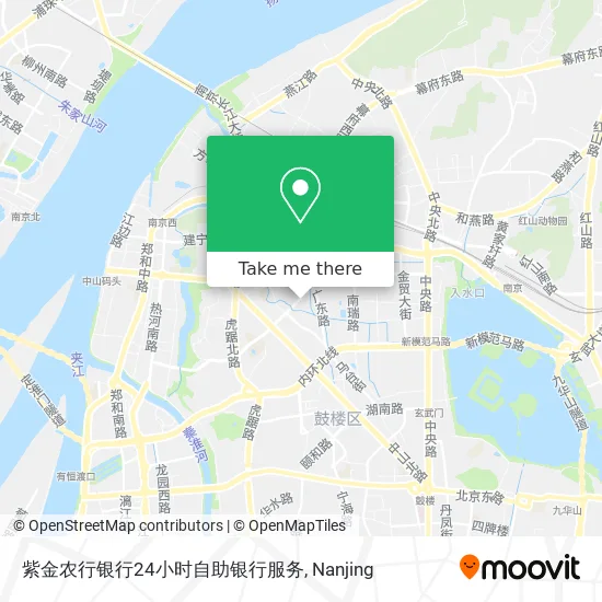 紫金农行银行24小时自助银行服务 map