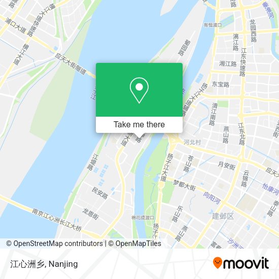 江心洲乡 map