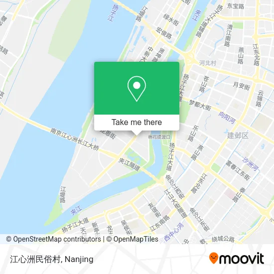 江心洲民俗村 map