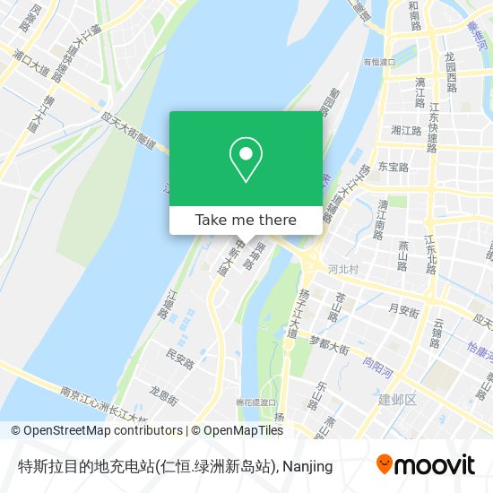 特斯拉目的地充电站(仁恒.绿洲新岛站) map