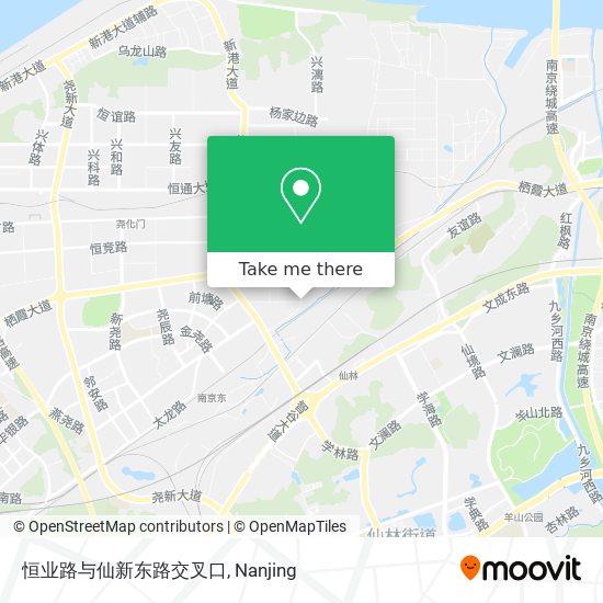 恒业路与仙新东路交叉口 map