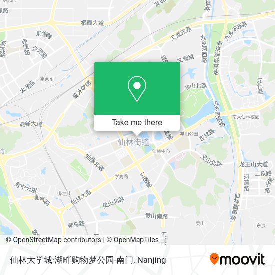 仙林大学城·湖畔购物梦公园-南门 map