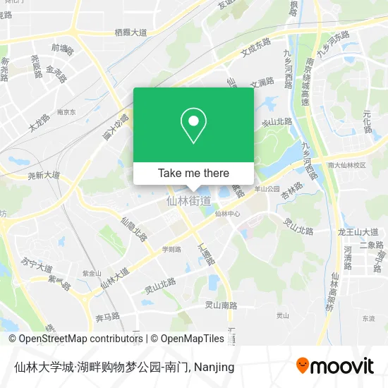 仙林大学城·湖畔购物梦公园-南门 map