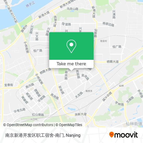 南京新港开发区职工宿舍-南门 map