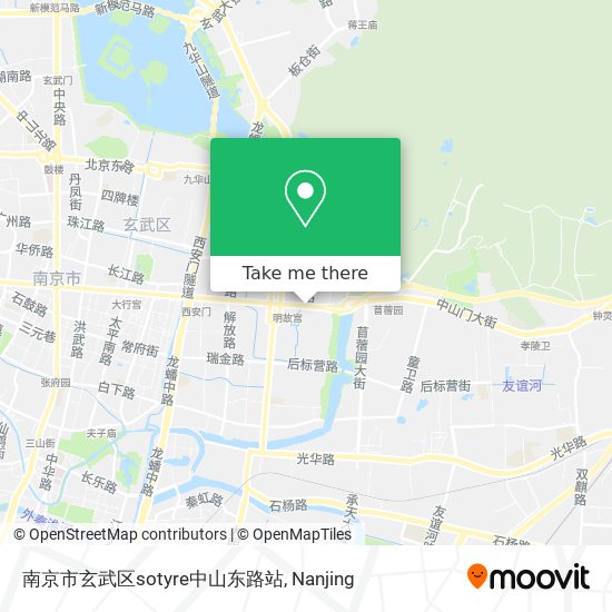 南京市玄武区sotyre中山东路站 map