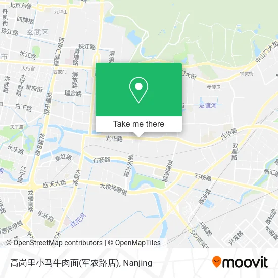 高岗里小马牛肉面(军农路店) map