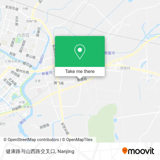 健康路与山西路交叉口 map