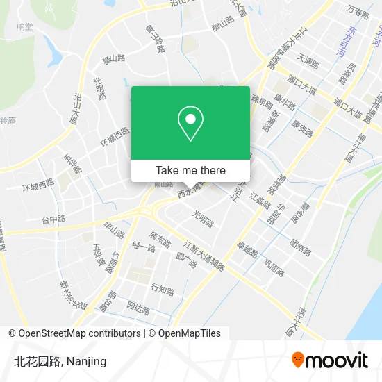 北花园路 map