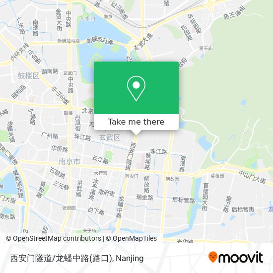 西安门隧道/龙蟠中路(路口) map