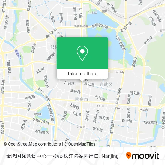 金鹰国际购物中心一号线-珠江路站四出口 map
