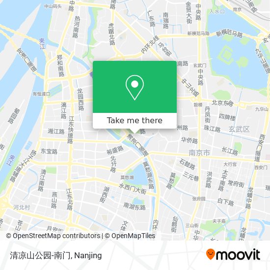 清凉山公园-南门 map