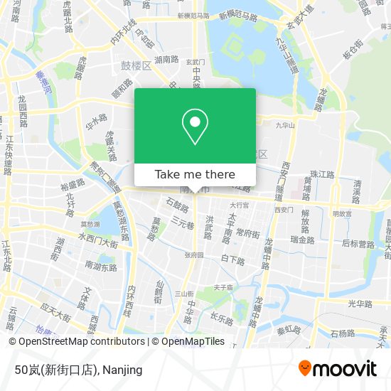 50岚(新街口店) map