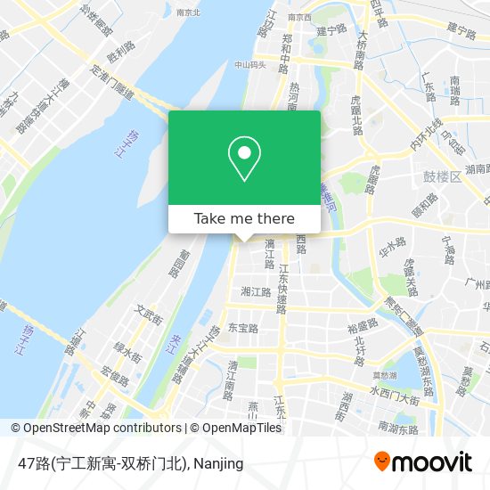 47路(宁工新寓-双桥门北) map