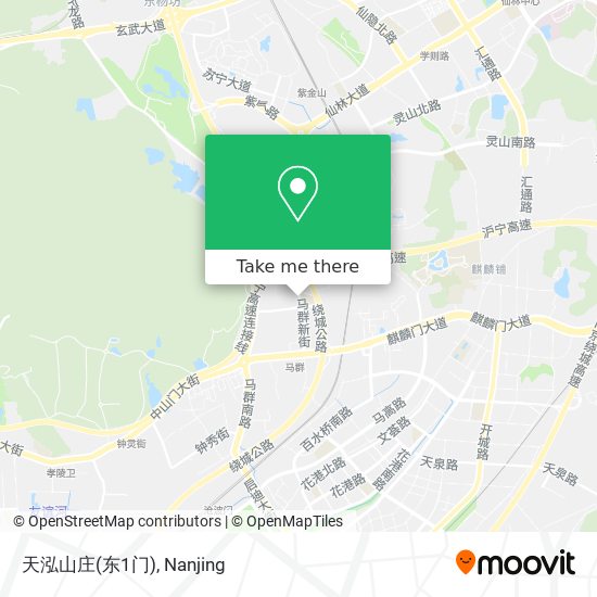 天泓山庄(东1门) map