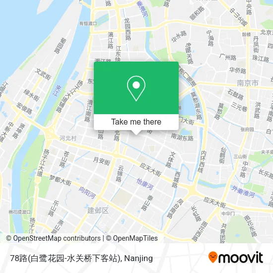 78路(白鹭花园-水关桥下客站) map