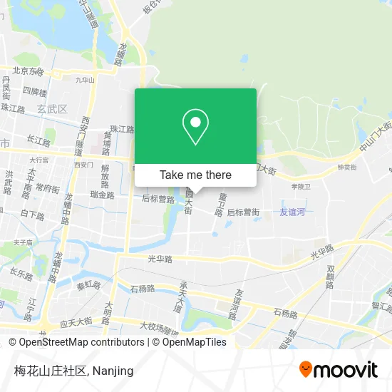 梅花山庄社区 map