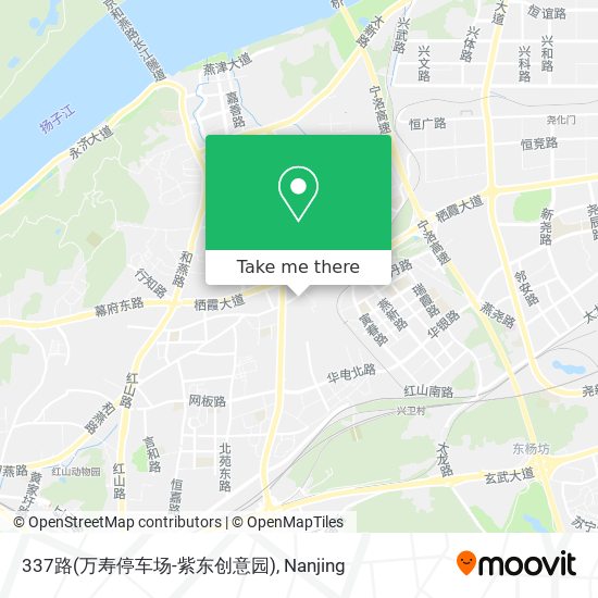 337路(万寿停车场-紫东创意园) map