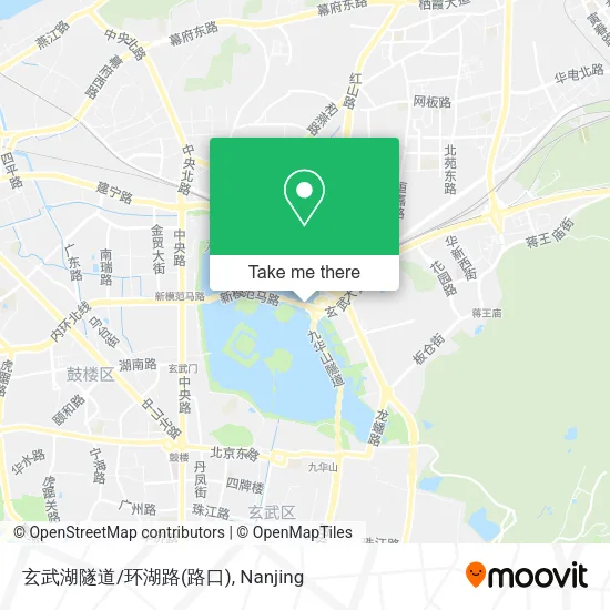 玄武湖隧道/环湖路(路口) map