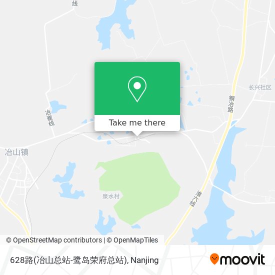 628路(冶山总站-鹭岛荣府总站) map