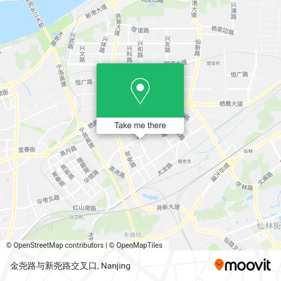 金尧路与新尧路交叉口 map