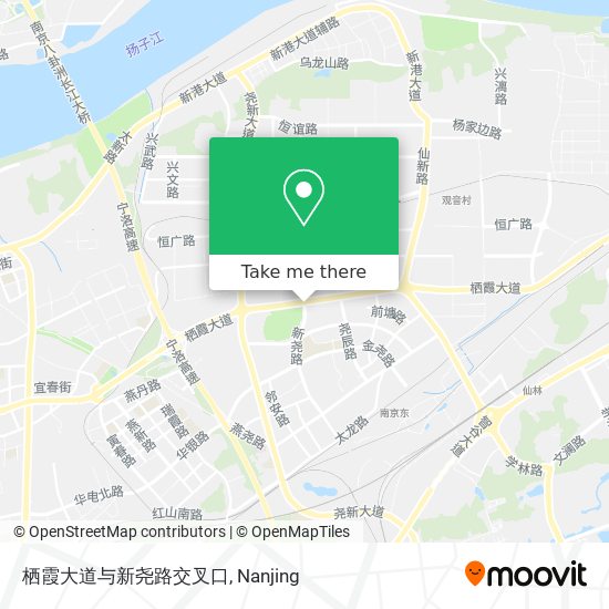 栖霞大道与新尧路交叉口 map