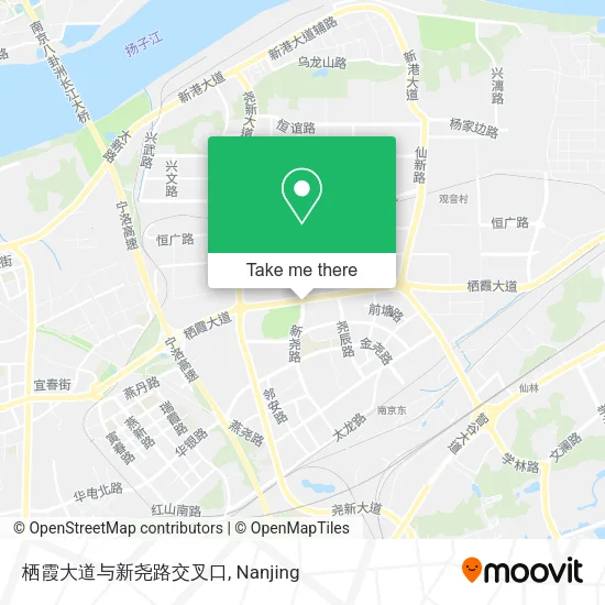 栖霞大道与新尧路交叉口 map