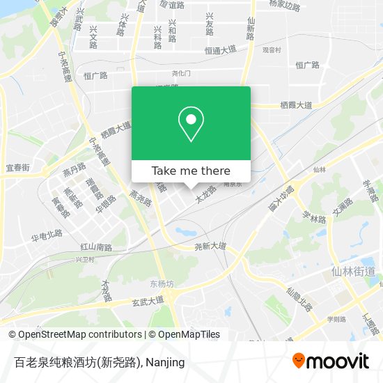 百老泉纯粮酒坊(新尧路) map