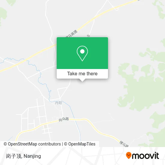 岗子顶 map