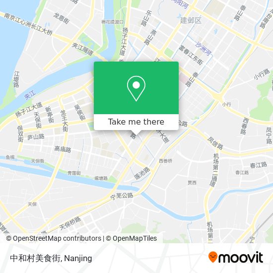 中和村美食街 map