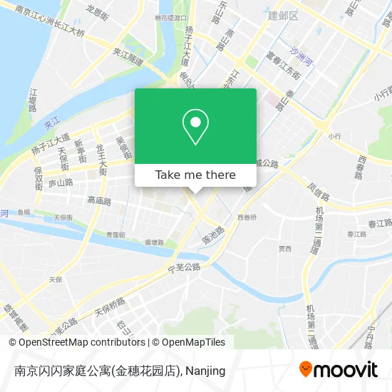 南京闪闪家庭公寓(金穗花园店) map