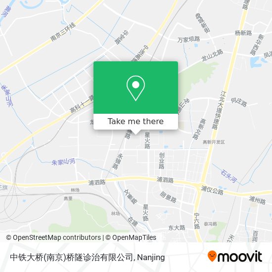 中铁大桥(南京)桥隧诊治有限公司 map